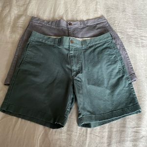 J Crew Men’s Shorts 7” - 2 pairs